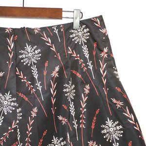 Creatures of the Wind Black Floral A-Line Skirt - Size 8
